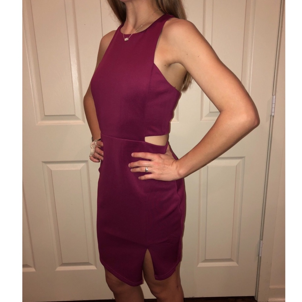 Fuchsia Cutout Dress